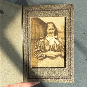 Vintage Sepia Photograph in Textured Frame